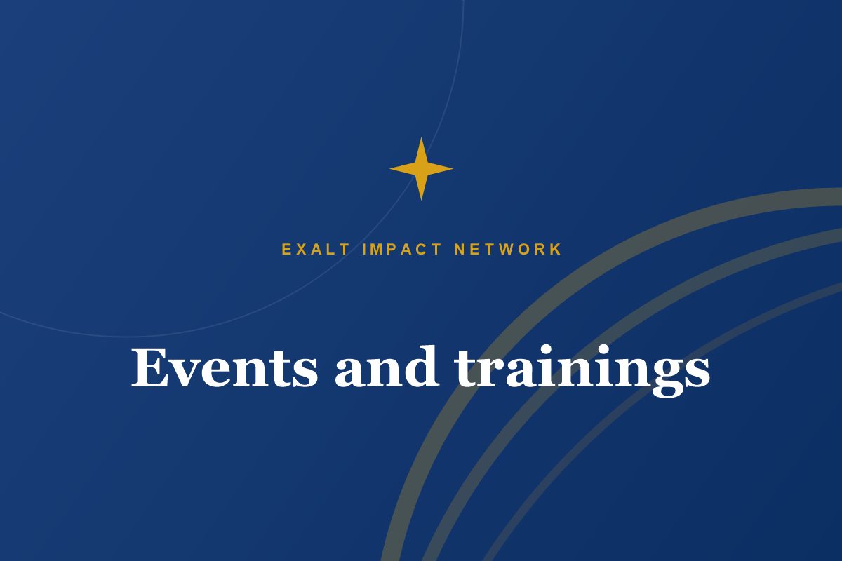 Events and trainings