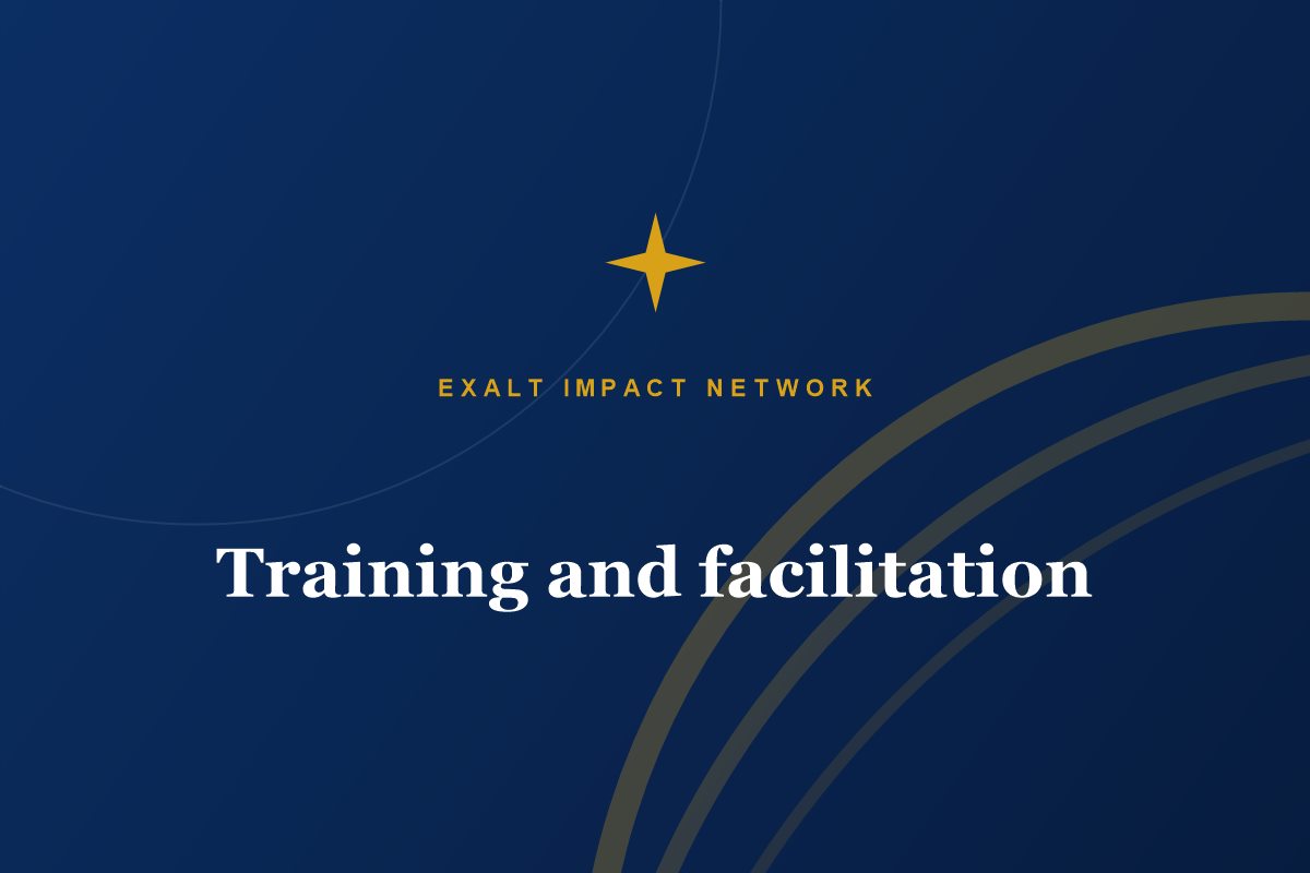 Training and facilitation